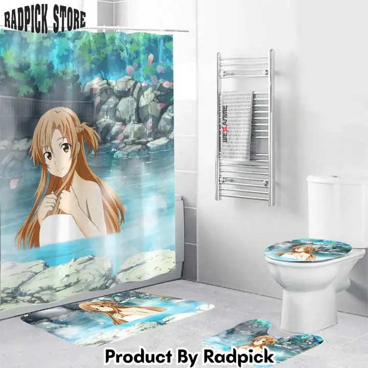 Sword art online girls hot spring asuna yuuki combo bathroom set   rp0206924